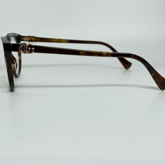 GUCCI GG1074O 005 Cat Eye Havana Dark DEMO LENS Frame Only 53-18-145 H19090 - Picture 2 of 7